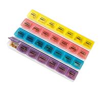 Monthly Pill Organizer - 28 Day Extra Large Monthly Pill Planner to Separate Pills & Vitamins Week to Week, Travel Medication Reminder Daily Monday to Sunday Compartments