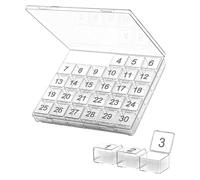 Monthly Pill Organizer - 30 Day Pills Storage Box, Travel Container | Large Capacity Personal Pills Case with Easy Open Squeeze Feature Supporting Supplements Daily Use