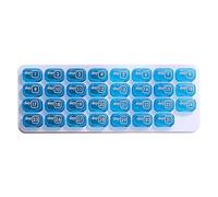 Monthly Pill Organizer - 31 Day Medication Container | Portable Medicine Storage for Adults Seniors Travelers Caregivers Daily Routine Travel Home Office Gym Camping Vacation