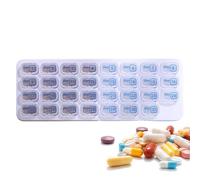 Monthly Pill Organizer,31-Day Medication Storage | Personal Pill Cases | for Adults Seniors Caregivers Daily Routine Home Office Travel Vacation Business Trip Camping Gym