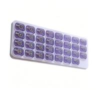 Monthly Pill Organizer,Portable Supplement Case - Personal Pill Cases - for Seniors Travelers Caregivers Daily Routine Travel Home Office Gym Camping Vacation Business Trip