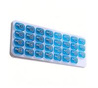 Monthly Pill Organizer Set - 31 Day Portable Medicine Storage System, Daily Medication Container Kit, Travel Home Office Gym Use, Seniors Adults Caregivers Routine Health Management Box