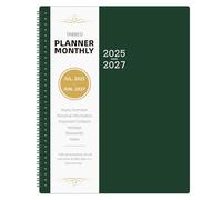 Monthly Planner 2024-2026 - Planner 2024-2026, 9'' x 11'', 24 Months Planner from July 2024 to June 2026, Monthly Calendar Planner with Tabs, Inner Pocket, Ample Writing Blocks