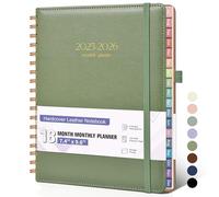Monthly Planner 2025-2026, 18 Months Academic Calendar Planner from July 2025 - December 2026, 7.4'' x 9.6'' Monthly Planner with Tabs, Spiral Daily Planner Perfect for Office School Teacher Student