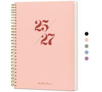 Monthly Planner 2025-2027, 2 Year Monthly Planner Calendar 2025-2027, July 2025 - June 2027, 7" x 10", 25-27 Monthly Calendar Planner, 24 Months, Perfect for School Office Home Planning - Pink