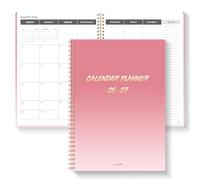 Monthly Planner 2025-2027, 2025 Calendar 24 Months Planner, July 2025 - June 2027, 8.5" x 11", Academic Planner Hard PVC Cover with Spiral Bound, Perfect for School & Office for Women & Men
