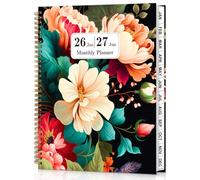 Monthly Planner 2026-2027 - Jan.2026 - Jun.2027, 9'' x 11'' 18 Months Academic Diary with Spiral Bound, A4 Monthly Daily Planner with Twin-Wire Binding for Office School and Home