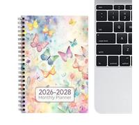 Monthly Planner | 2026-2028 Diary Notebook with Task List | Three-Year Quarterly Planning Book for Students Teachers Young Teenagers Adults School Friends