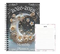 Monthly Planner 2026-2028 - Goal Setting Notebook, Portable Academic Journal Three-Year Calendar Organizer | To-Do List Planner, Work Scheduling Daily Tasks for Students Professionals Teachers