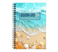 Monthly Planner 2026-2028, Spiral Bound Scheduling Layout, 21x14cm, 3 Year Monthly Planner, Calendar Organizer, Smooth-Turn Spiral Binding, For Home And School