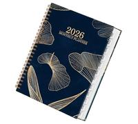Monthly Planner 2026 - Paper 21.59 x 16.5 x 2 cm | Large Block Flowers with Dates, Weekly & Monthly Planner | School, Academic Teacher, Student, Classroom, Office, Work, Appointment, Usage