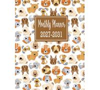 Monthly Planner 2027-2031: 5 Years From January 2027 To December 2031 With Motivational Quotes & Holidays, Large Size 8.5 x 11, Dogs Design