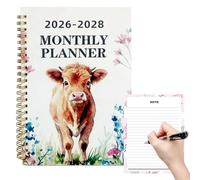 Monthly Planner 5 Years - January 2026 To December 2030, 60 Month Diary, Large Size Floral Design, Inspirational Quotes Included | UK Holidays Agenda Organizer For Home Office School Daily Planning