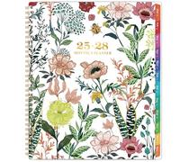 Monthly Planner/Calendar 2025-2028 - Jul. 2025 - Jun. 2028, 3 Year Monthly Planner 2025-2028, 9" × 11", 36-Month with Tabs, Twin-Wire Binding, Two-Side Pocket, Celebrity Quotes ＆ Notes