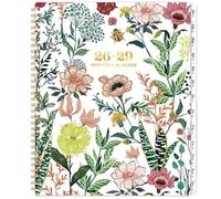 Monthly Planner/Calendar 2025-2028 - Jul. 2025 - Jun. 2028, 3 Year Monthly Planner 2025-2028, 9" × 11", 36-Month with Tabs, Twin-Wire Binding, Two-Side Pocket, Celebrity Quotes ＆ Notes