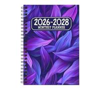 Monthly Planner, Convenient Spiral Design, 21x14cm, Goal Setting Notebook, 2026-2028 Planning Journal, Structured Layout, For Work Scheduling Daily Tasks