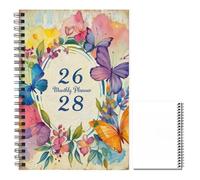 Monthly Planner | Daily Diary for 2026-2028 in Book Form - Three-Year Quarterly Planning Notebook for Students Teachers Young Teens Adults Comrades