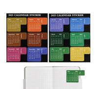 Monthly Planner Labels - Calendar Stickers 2025,12 Monthly Division for Notebook Agenda School Office Work College Teacher Student