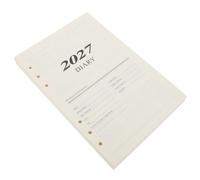 Monthly Planner Refill for A5 Six Ring Organizers Paper | Dated Sections, Vertical Layout, Quick Replacement, Beige Sheets, Office Desk Planning, Travel Itinerary Notes