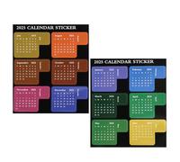 Monthly Planner Tabs - Adhesive Index Cards Calendar 2025 | Program 12 Divider Labels for Diary Notebook School Office Work University Teacher Student