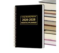 Monthly Planners - 2026-2028 Agenda Notebook | Journal Organizer Agenda Management Notebook for Kids Offices Work School College Student Business Teacher Home