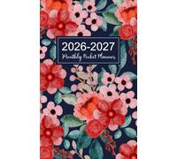 Monthly Pocket Planner 2026-2027: 24-Month Organizer from January 2026 to December 2027 for Two-Year Planning with Small Size for Purse and Personal ... Holidays | Watercolor Red Floral Cover