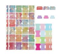 Monthly Tabs Planner Stickers Double Sided Index Tabs Writable Note Flags Book Page Markers Including 24 Month Tabs, 24 Week Tabs and 34 Blank Tabs, Sticky Tabs for Labelling Classifying Planning