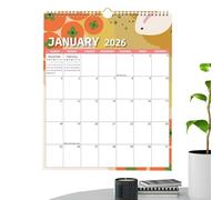 Monthly Wall Calendar 2026 - 12-Month Calendar for Agenda Waterproof, Weekly & Daily Planner |, Academic Schedule, Holiday Planning, Home, Office, Classroom, Apartment Use