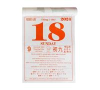 Monthly Wall Calendar 2026, Vietnamese Tear-Off Daily Monthly Planner, Year of the Horse Calendar 365-Day, for Schedule Appointment Home Office Apartment Spring Festival Holiday