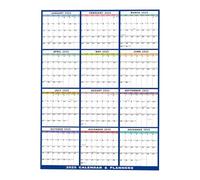 Monthly Wall Dry Erase Calendar - 12 Month Wall Annual Calendar 2025,24 X 36 Inch Yearly Schedule Planner for Family Kids Home Students School Office Teachers Indoor Refrigerator Whiteboard