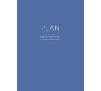 Monthly, Weekly and Daily Planner (3 Months) - Weeks Start on Monday: Minimal Design, Easy to Use, Keeps you Organised: Navy Blue Cover