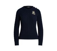 Montiva Long Sleeve Pullover, female, Ralph Lauren, Round-neck Knitwear, Blue, S, Knitwear S