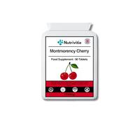 Montmorency Cherry 1500mg - 90 Capsules | 3-Month Supply | Natural Melatonin Source for Sleep, Recovery & Inflammation | Vegan-Friendly, High Antioxidant | Made in The UK
