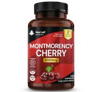Montmorency Cherry 6000mg - 120 Capsules High Strength Concentrate - Natural Tart Cherry Vegan Supplements (not Tablets or Powder) - Non-GMO, 2 Months Supply - (2 per Serving) Made in the UK