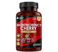 Montmorency Cherry 6000mg - 120 Capsules High Strength Concentrate - Natural Tart Cherry Vegan Supplements (not Tablets or Powder) - Non-GMO, 2 Months Supply - (2 per Serving) Made in The UK