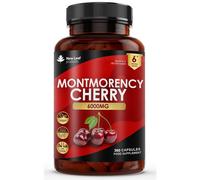 Montmorency Cherry 6000mg - 360 Capsules High Strength Concentrate - Natural Tart Cherry Vegan Supplements (not Tablets or Powder) - Non-GMO, 6 Month