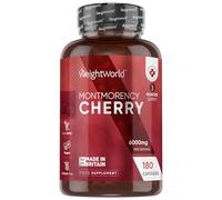 Montmorency Cherry Capsules 6000mg - 180 Tart Cherry Capsules - 3 Months Supply - Supplement - Non-GMO & Gluten-Free - Vegan-Friendly - for Men