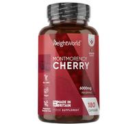 Weight World Supplement Montmorency Cherry Capsules 6000mg - 180 Capsules, 3-Month, Vegan & Non-GMO