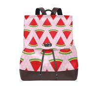 MONTOJ Abstract Natural Summer Background With Watermelon leather Travel bag Campus Backpack
