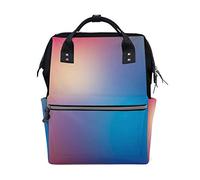 MONTOJ Abstract Neon Light Background canvas Travel bag Campus Backpack