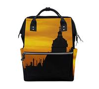 MONTOJ Architecture Mosque Sunset canvas Travel bag Campus Backpack