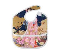 MONTOJ Awesome Japanese Geisha Girl Baby Girl Drool Bibs for Drooling and Teething Baby Boy Teething Bibs for 6-24 Months