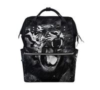 MONTOJ Awesome Tiger Open The Mouth canvas Travel bag Campus Backpack