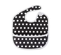 MONTOJ Back White Circle Baby Girl Drool Bibs for Drooling and Teething Baby Boy Teething Bibs for 6-24 Months