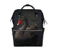 MONTOJ Beautiful Black Swan canvas Travel bag Campus Backpack