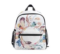 MONTOJ Beautiful Feather In Circle Bookbag Travel bag Packable School Daypack