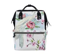 MONTOJ Beautiful Peacock Painting Pattern Canvas Backpack Travel Campus Backpack