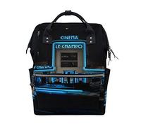 MONTOJ Blue Light Cinema Le Champo canvas Travel bag Campus Backpack