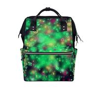 MONTOJ Bubbles In The Black Sky Canvas Backpack Travel Campus Backpack