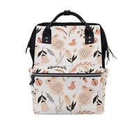 MONTOJ Cartoon Animals And Natural Plants Canvas Backpack Travel Campus Backpack